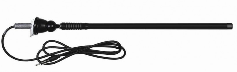 Dual MAR16B Marine Flexible Mast Rv AM FM Antenna Black