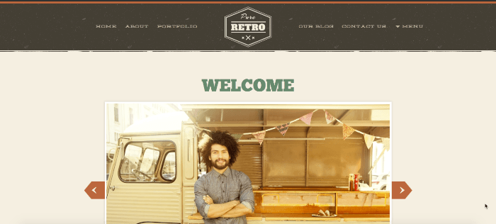 Retro WordPress Theme For Galleries