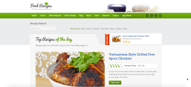 Themes for Food Bloggers