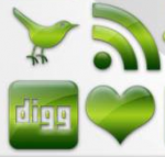 Green Glossy Icons