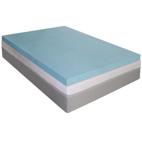 Sleep Master 2in Gel Memory Foam Topper