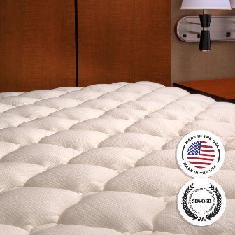 Extra Plush Bamboo Fitted Mattress Topper
