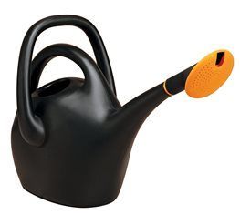 Fiskars 2.6 Gallon Easy Pour Black Watering Can