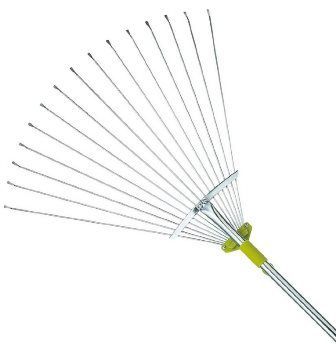 Gardenite 63 Inch Adjustable Garden Leaf Rake