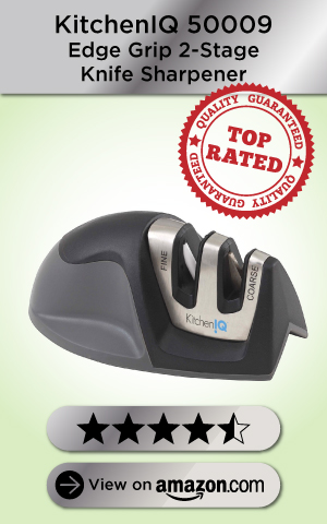 KitchenIQ 50009 Edge Grip 2 Stage Knife Sharpener, 4.4 stars
