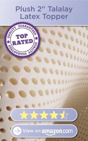 Plush 2in Talalay Latex Topper, 4.5 stars