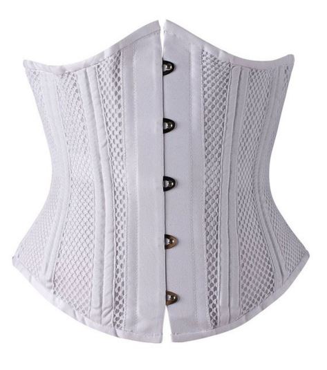 Camellias Double Steel Boned Breathable Corset