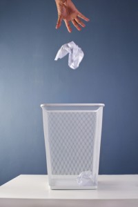 Print media in the trash